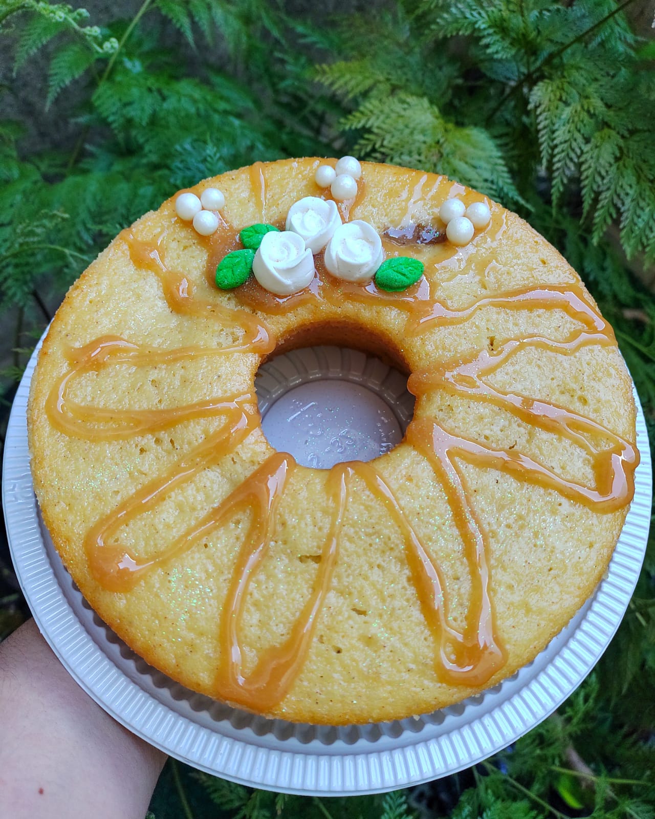 Bolo de Banana com Doce de Leite