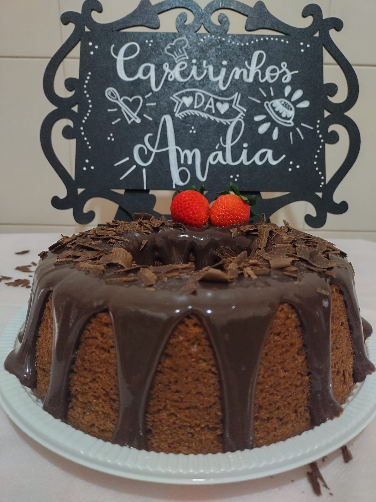 Bolo de Chocolate com Brigadeiro